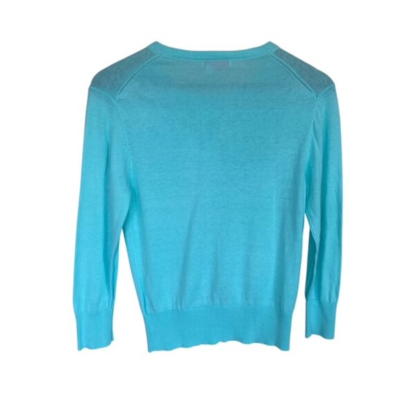 Fresh Produce Teal Button Front Cardigan - Small - Picture 3 of 4